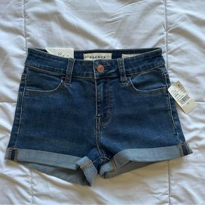 Pacsun High Rise Shortie Jean Shorts
